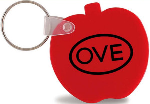Promotional Key Chains: Apple Shaped Keychains